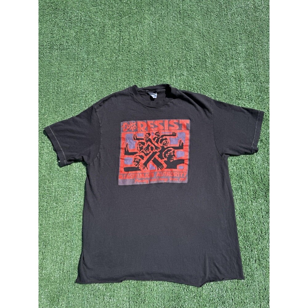 Vintage 1980s A Call To Resist Illegitimate Authority Single Stitch Shirt Size L